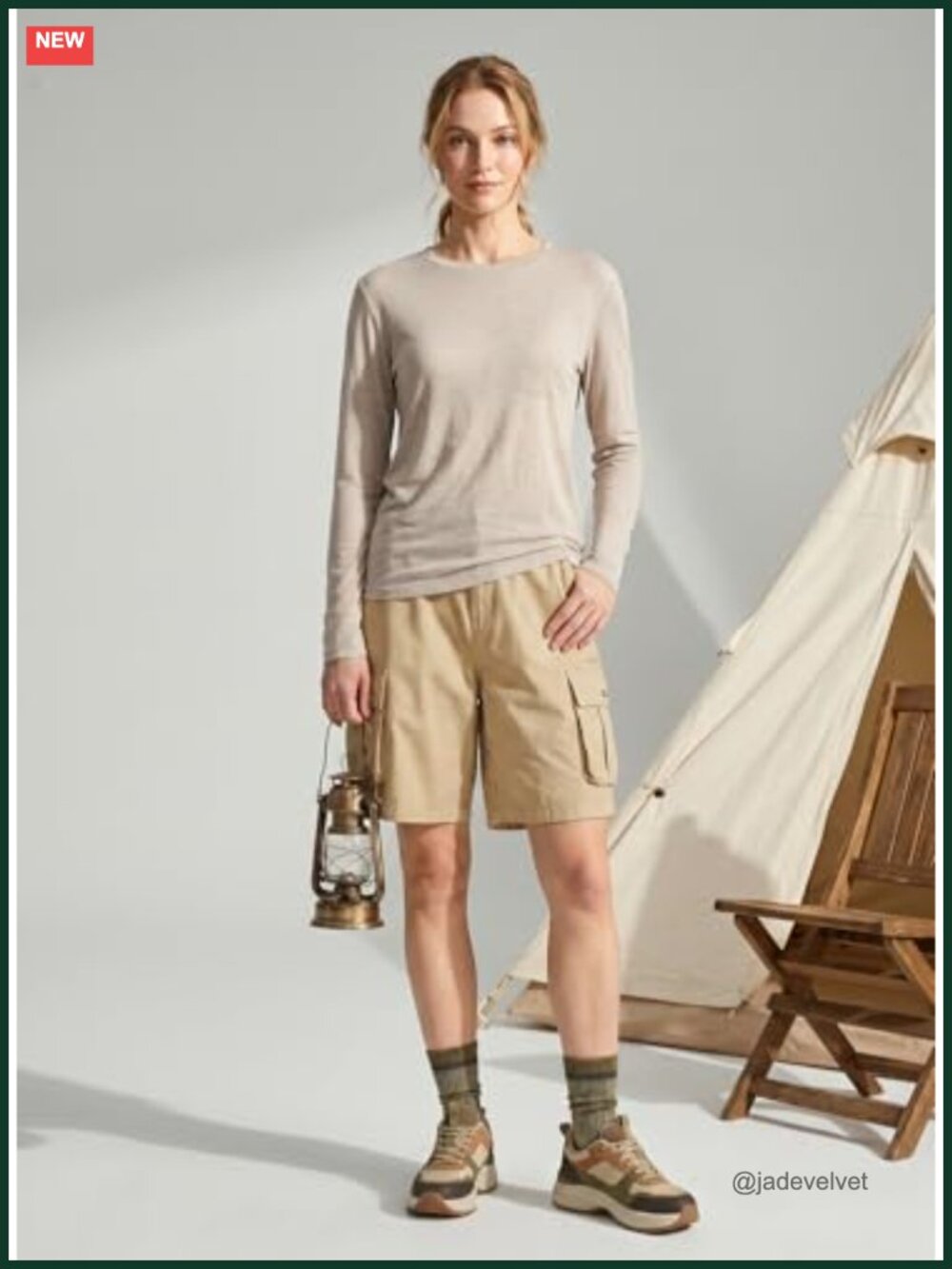 Merino Wool Lyocell Blend Long Sleeve Sun Protection Tee - Picture 3 of 6